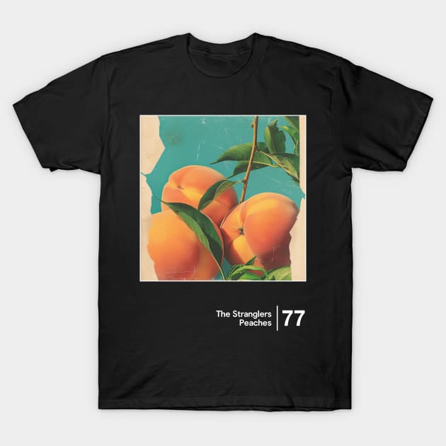 Peaches - Minimal Style Graphic Artwork Design T-Shirt by saudade